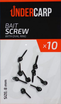 Bait Screw With Oval Ring 8 mme Hair Stops